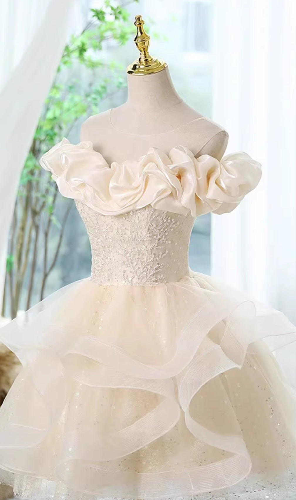 Anela Off Shoulder Sequin Mini Dress