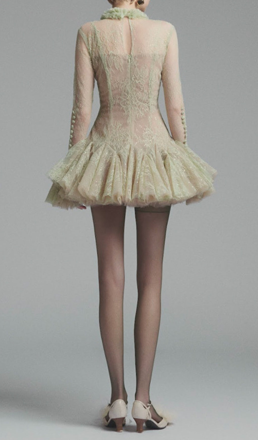 Daniyah Long Sleeve Lace Mini Dress