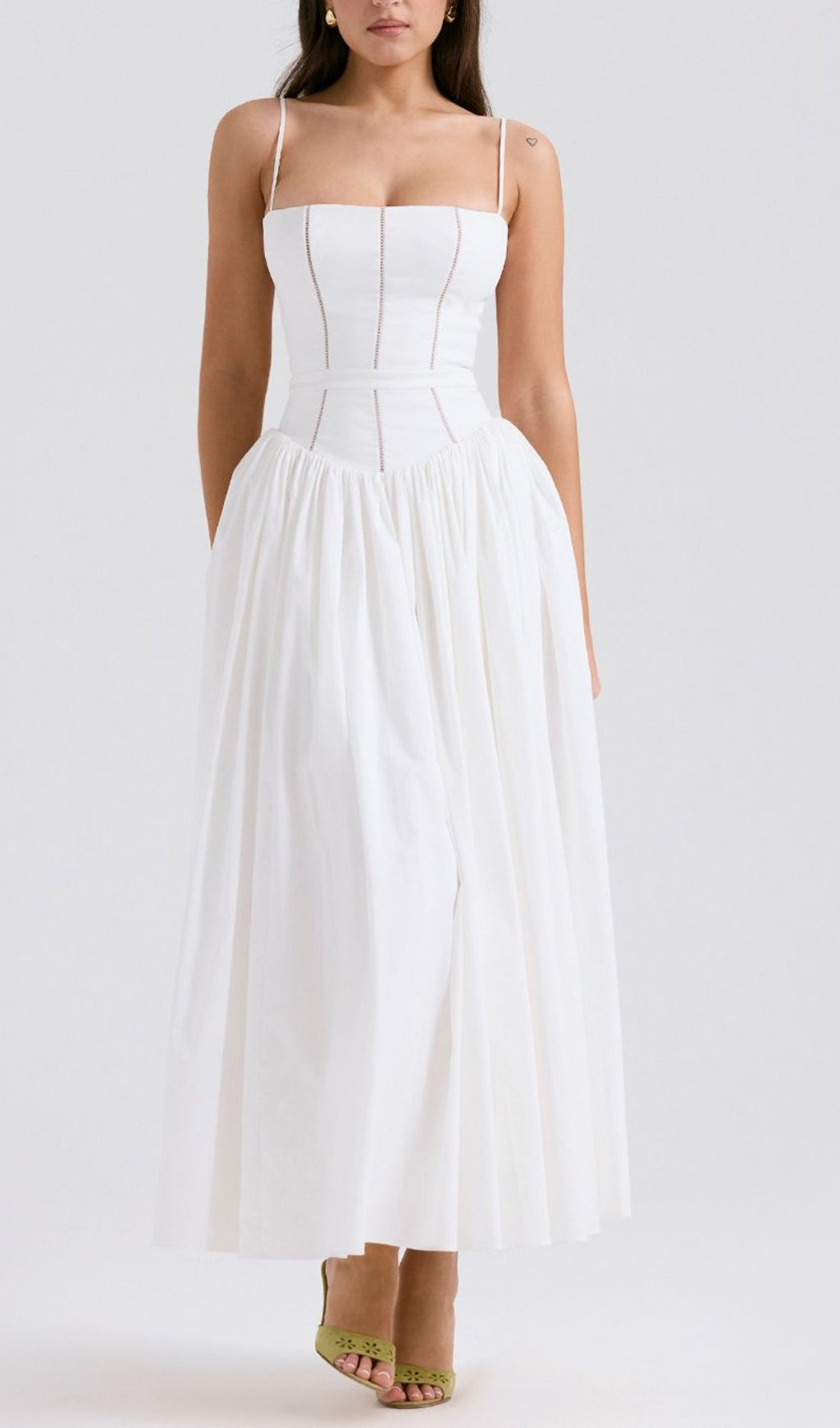 Ashira White Maxi Dress