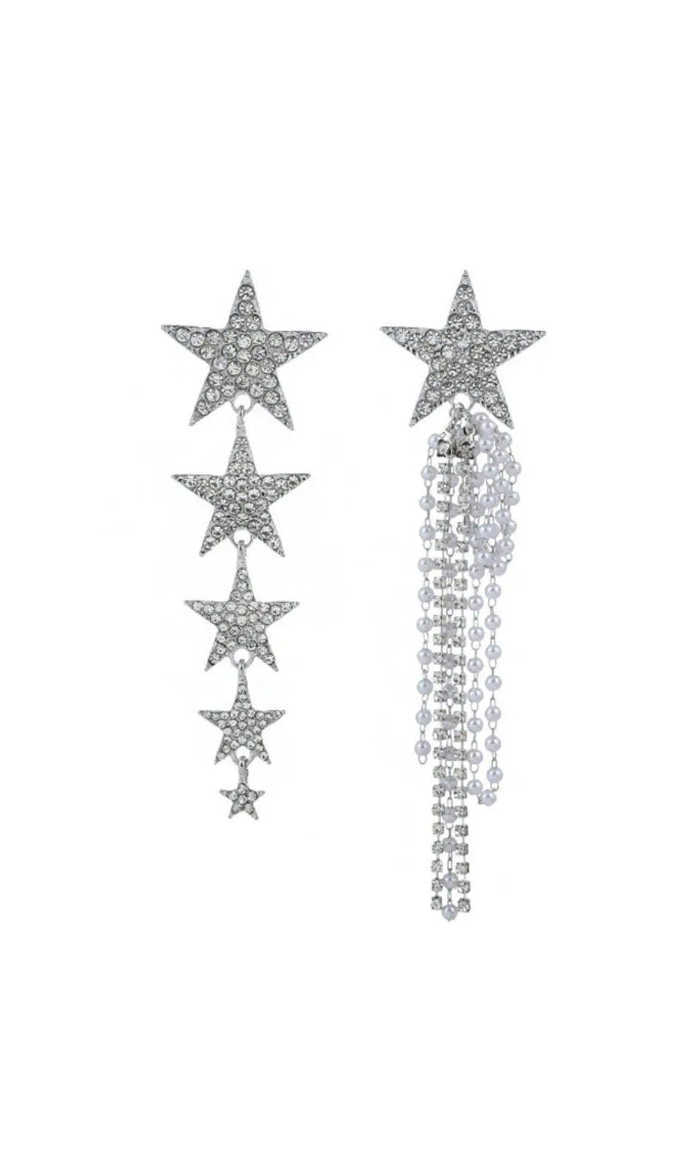 Asymmetrical Star Earrings