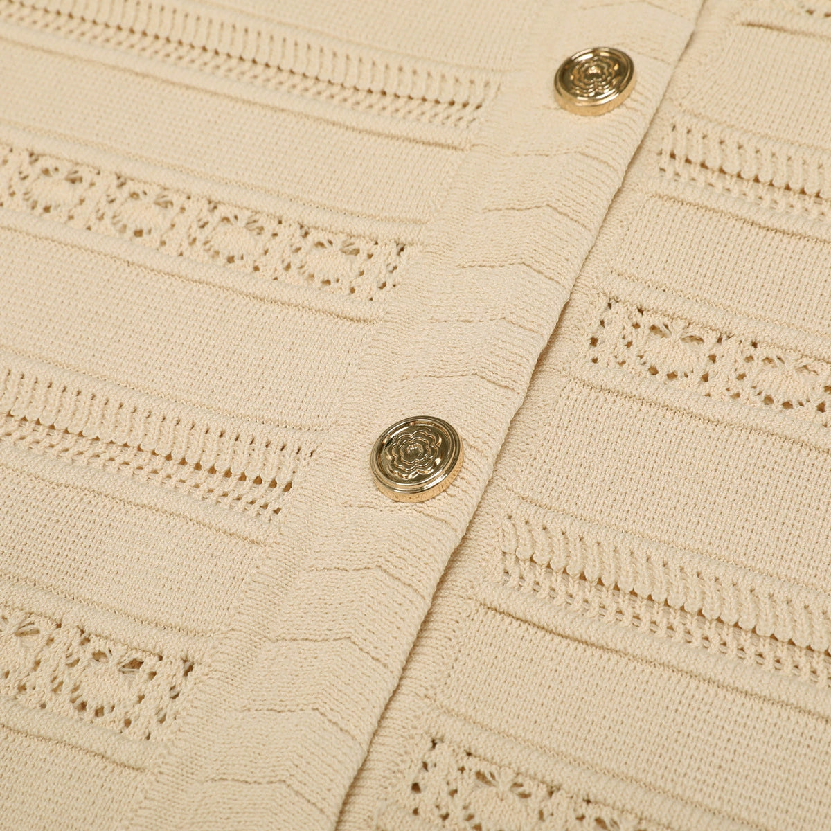 Kinsey Beige Knit Cardigan & Dress Set