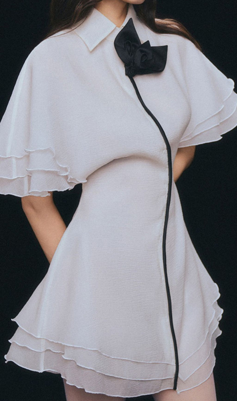 Glenda White Embellished Mini Dress