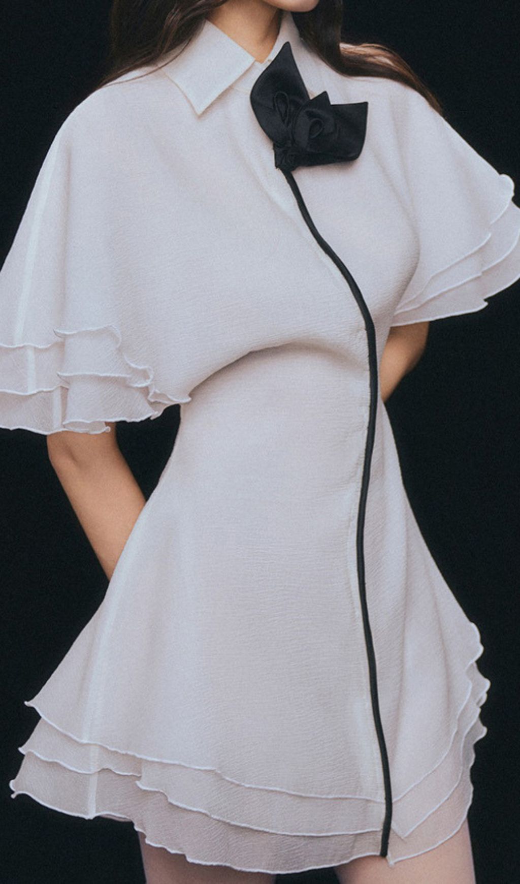 Glenda White Embellished Mini Dress