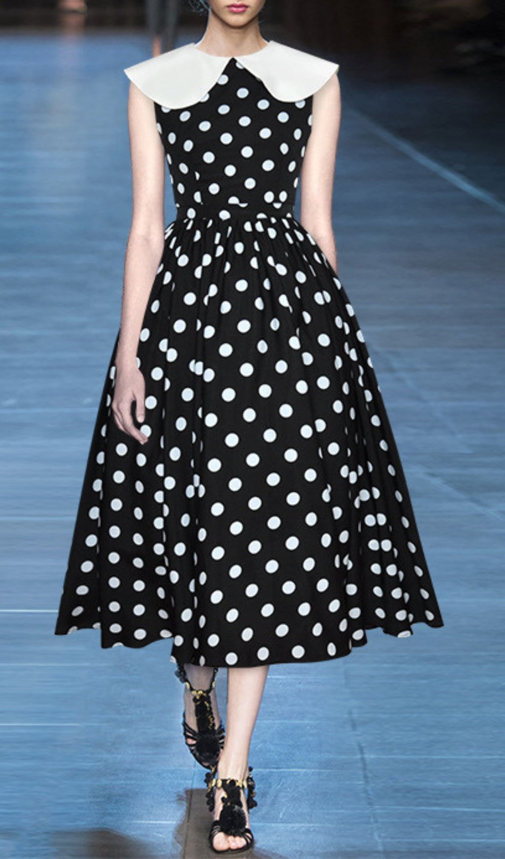 Aminali Dot Midi Dress