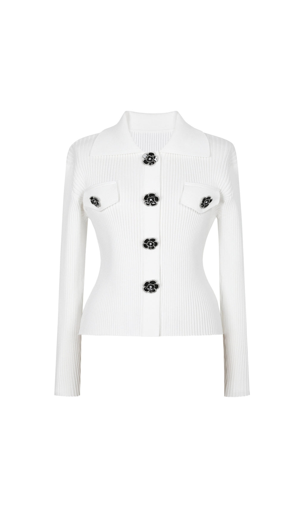 Eiko Flower Embellished Cardigan