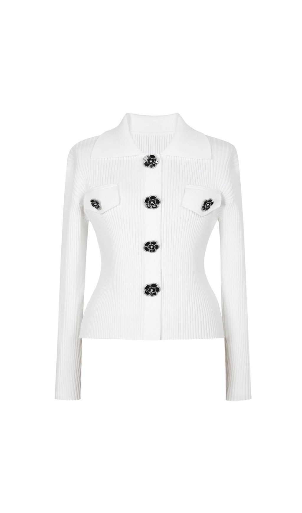 Eiko Flower Embellished Cardigan