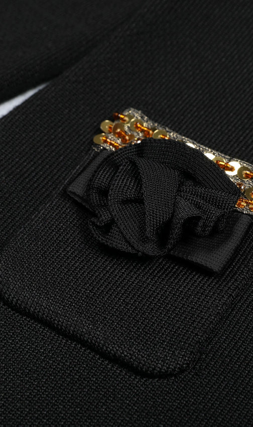 Emilie Long Sleeve Flower Mini Dress