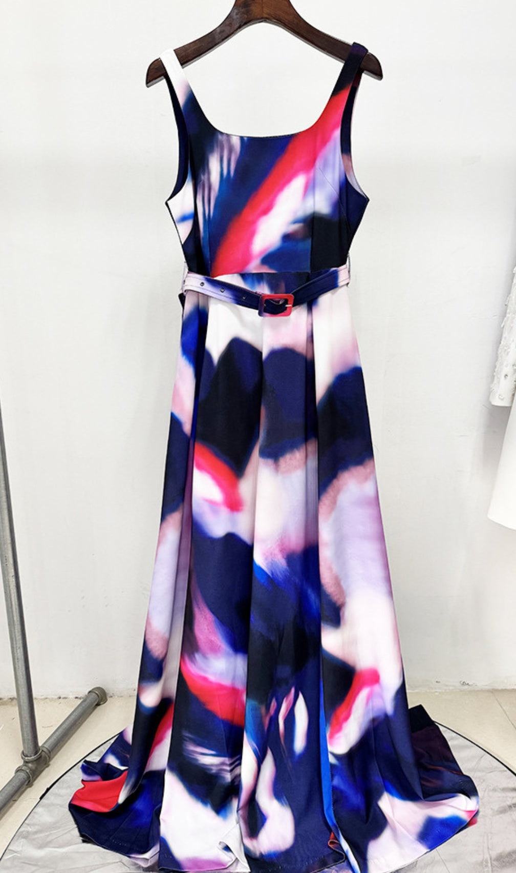 Denicia Printed Sleeveless Maxi Dress