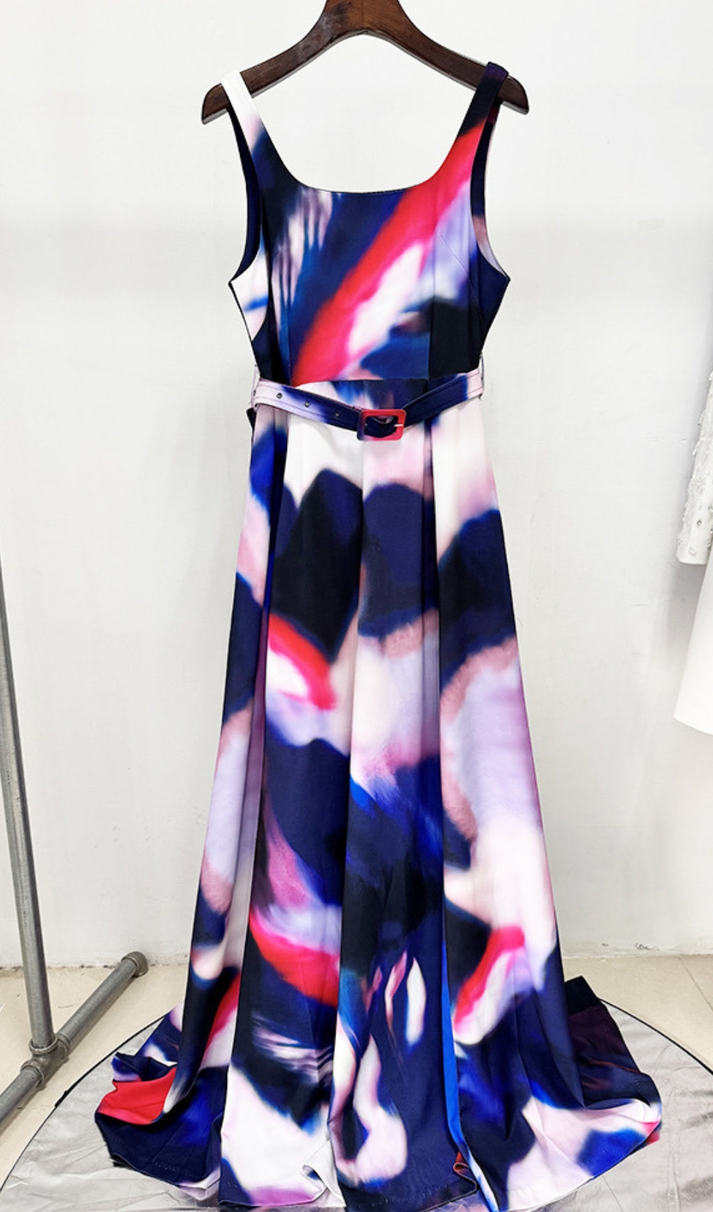 Denicia Printed Sleeveless Maxi Dress