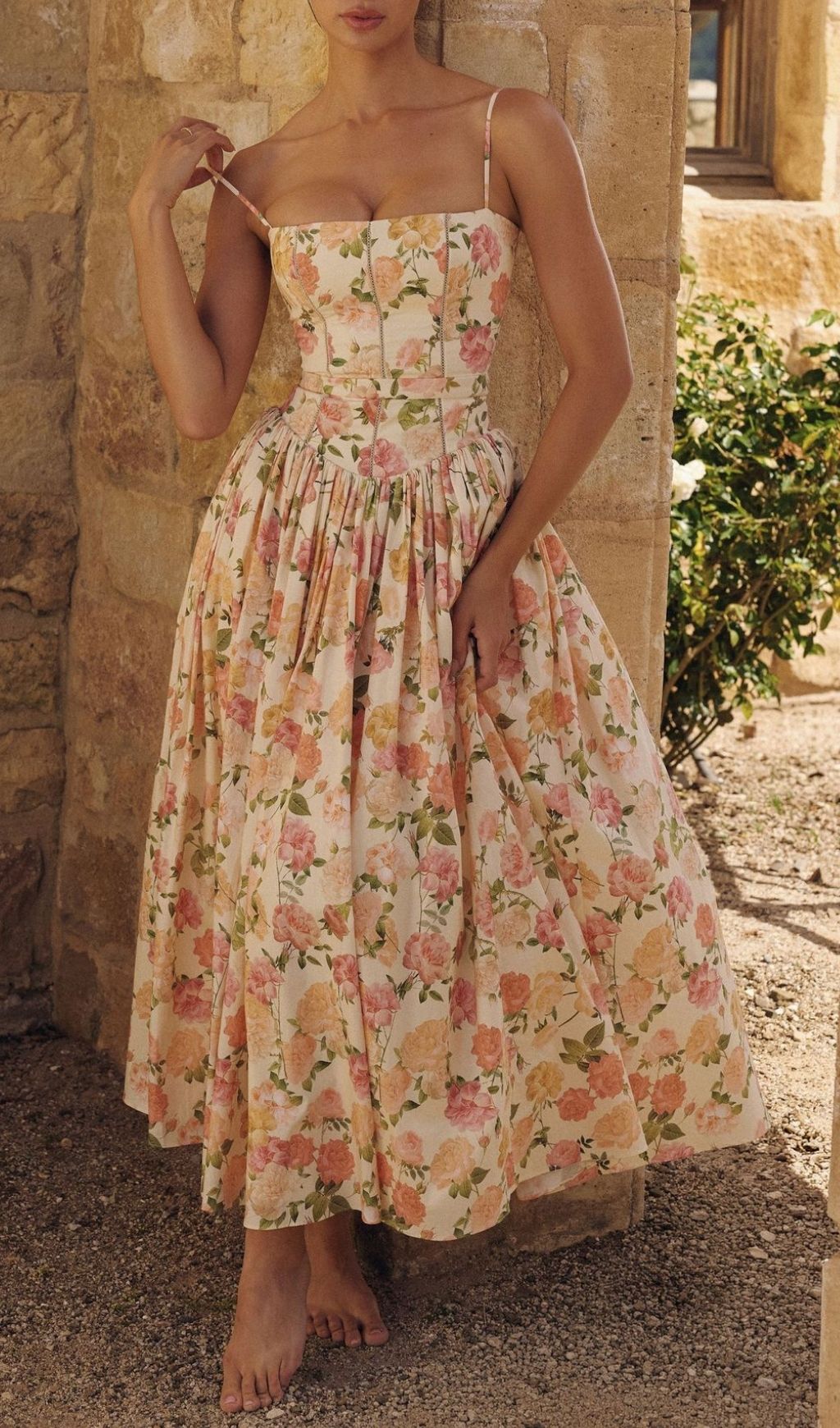 Laray Strappy Floral Maxi Dress