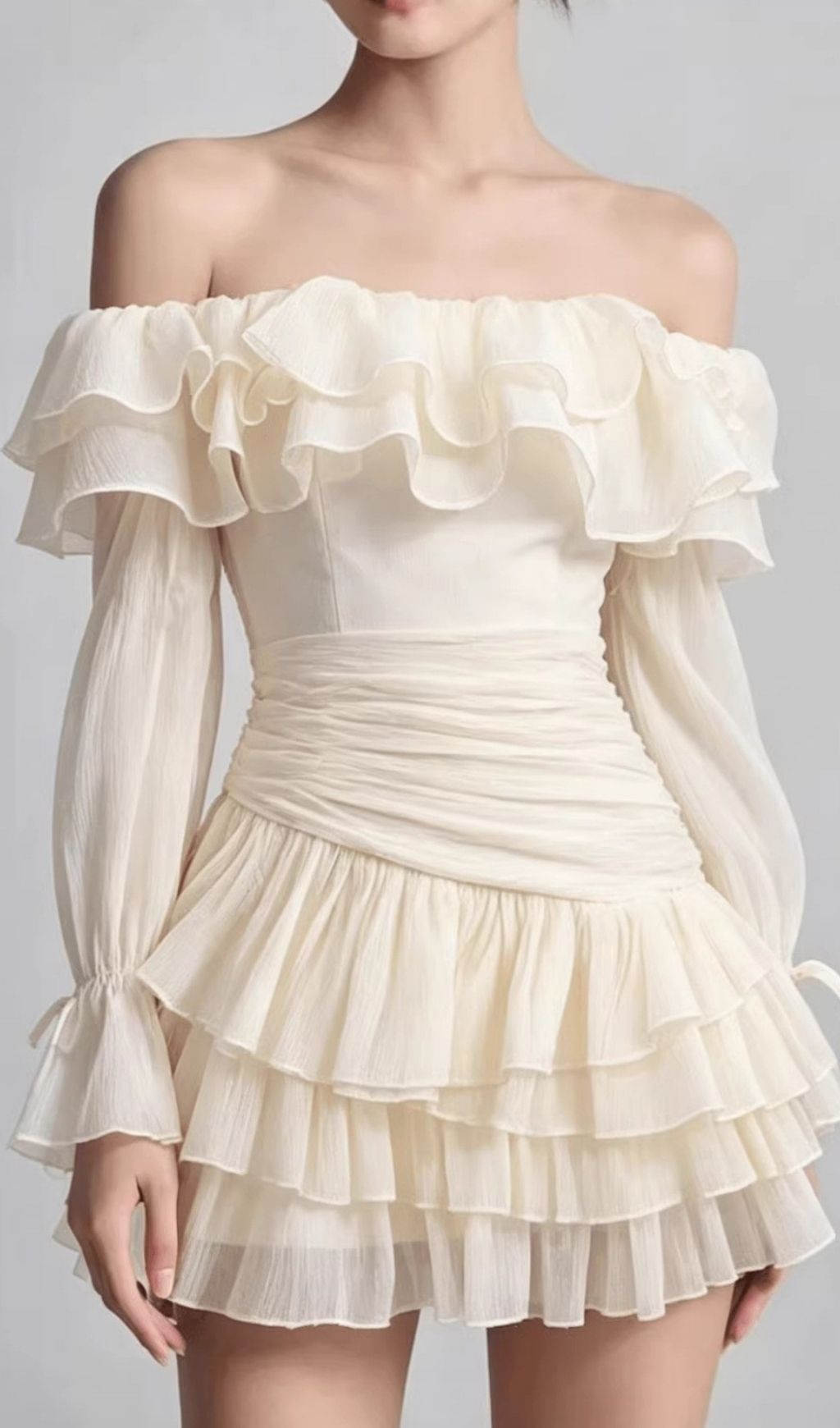 Kimya Off-Shoulder Ruffle Mini Dress
