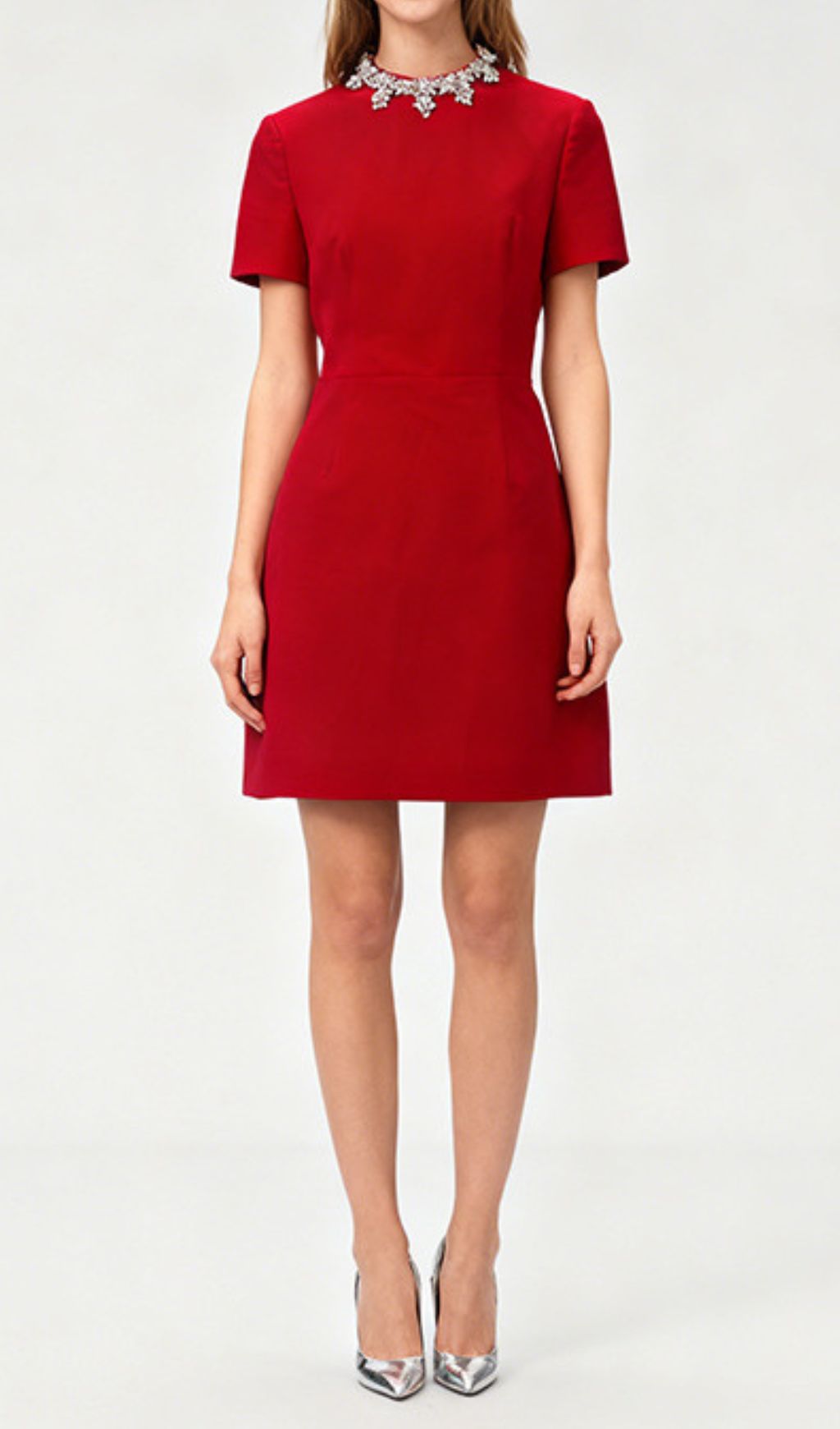 Jayde Dazzling Red Diamante Mini Dress – Party & Cocktail Ready