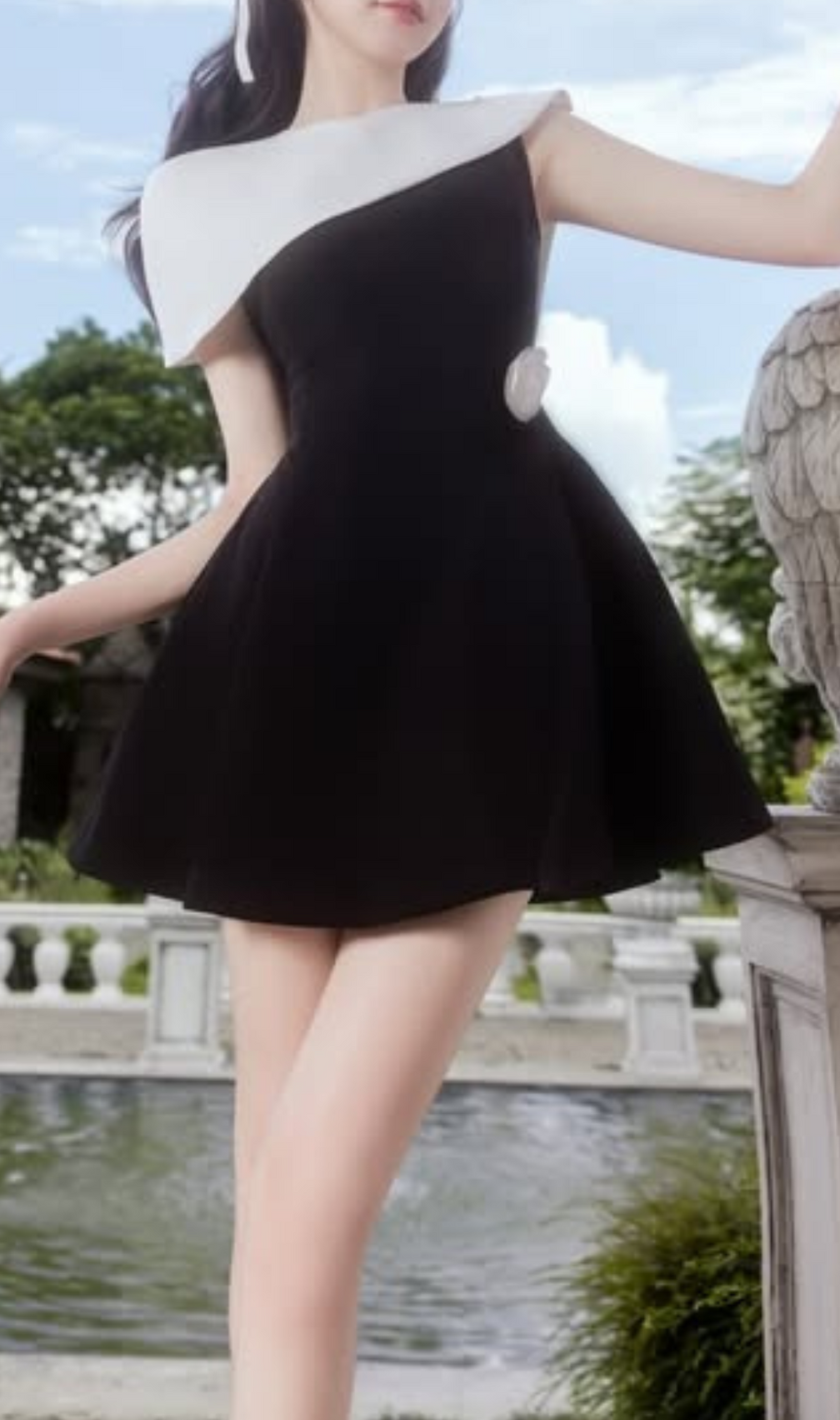 Gentry Patchwork Flower Mini Dress