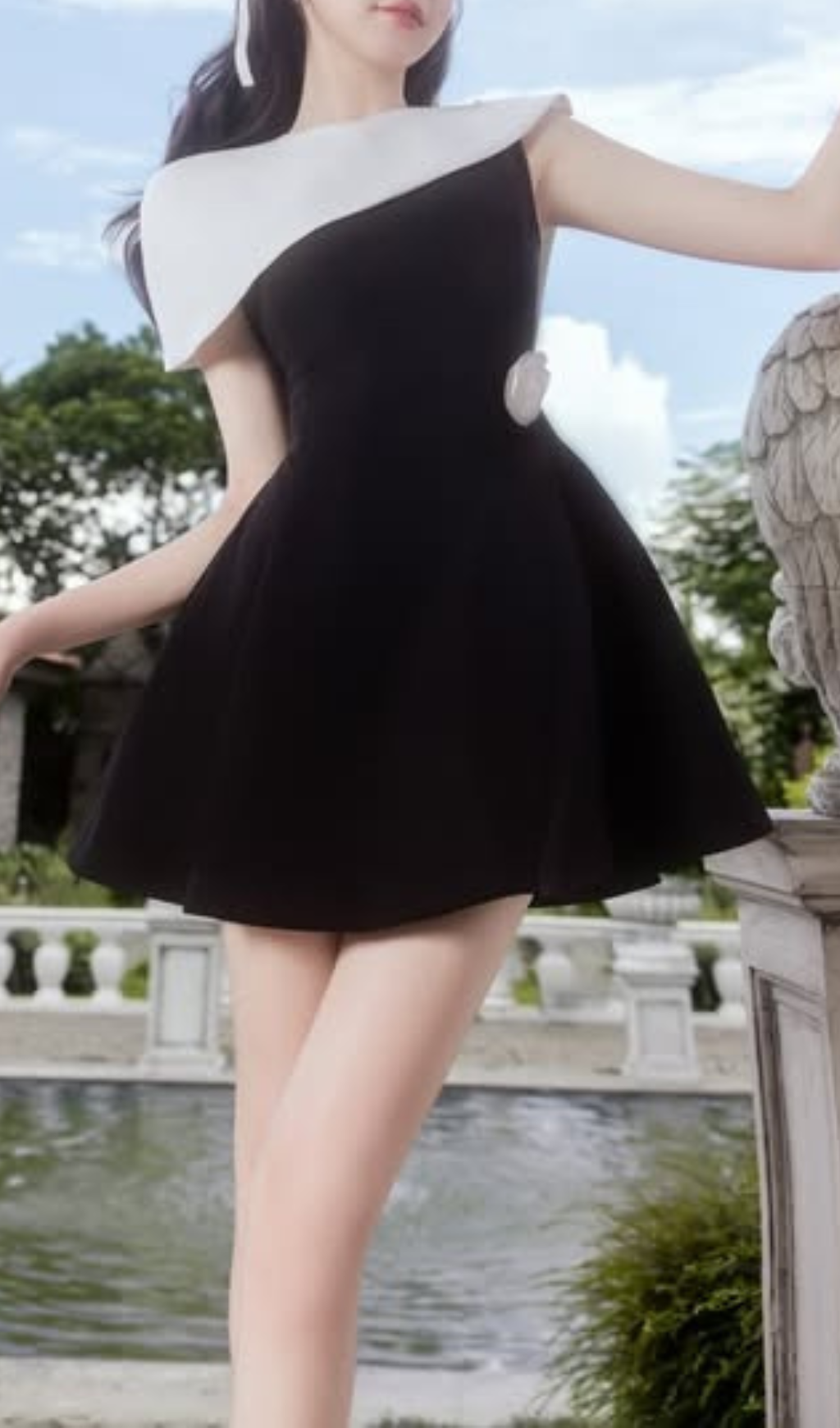 Gentry Patchwork Flower Mini Dress