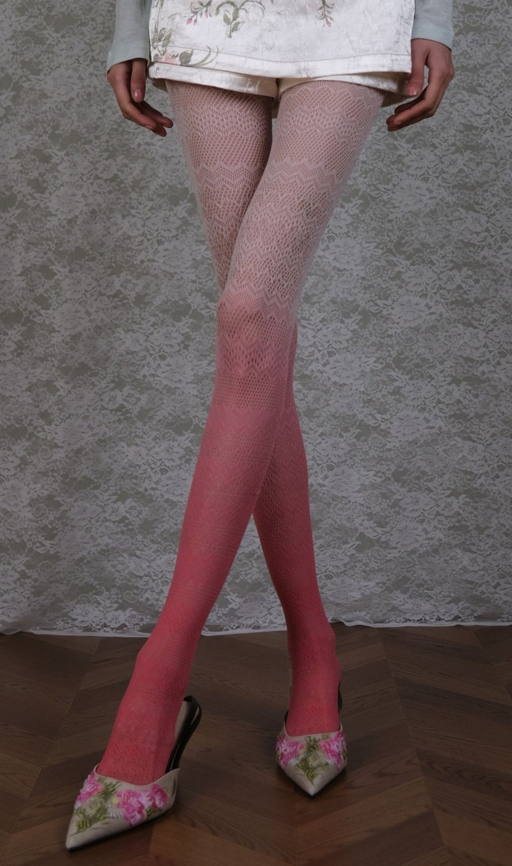 Pink Gradient Tights