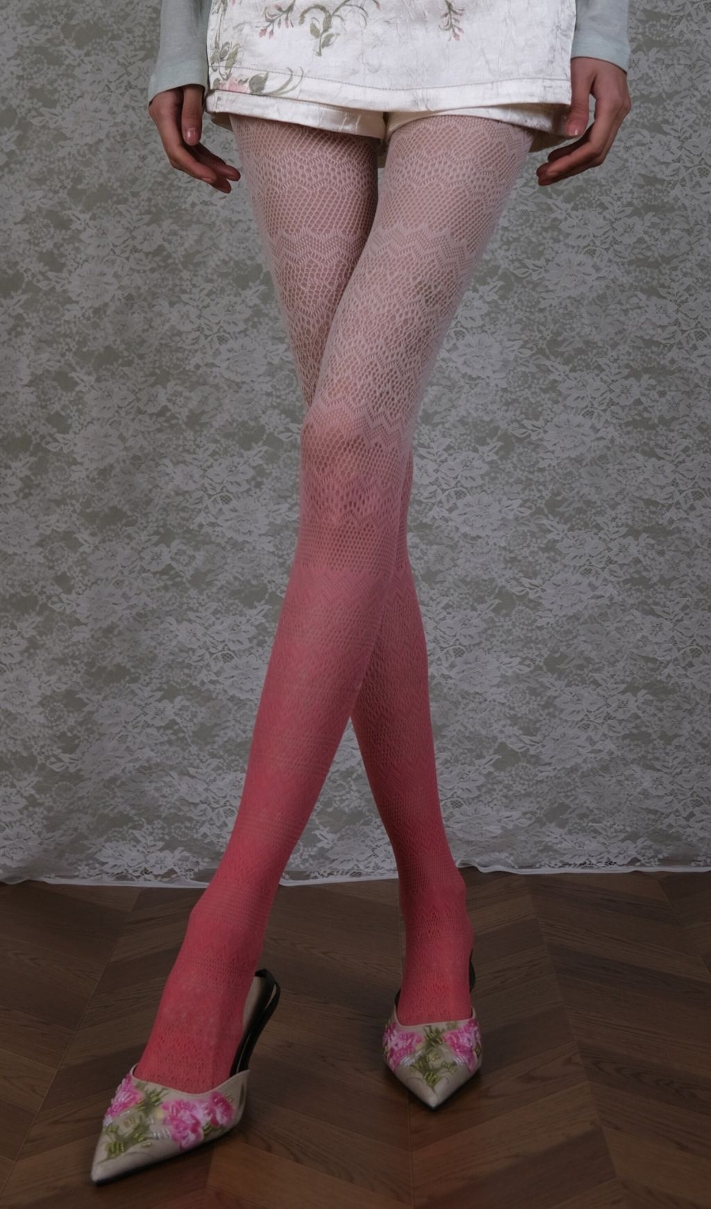 Pink Gradient Tights