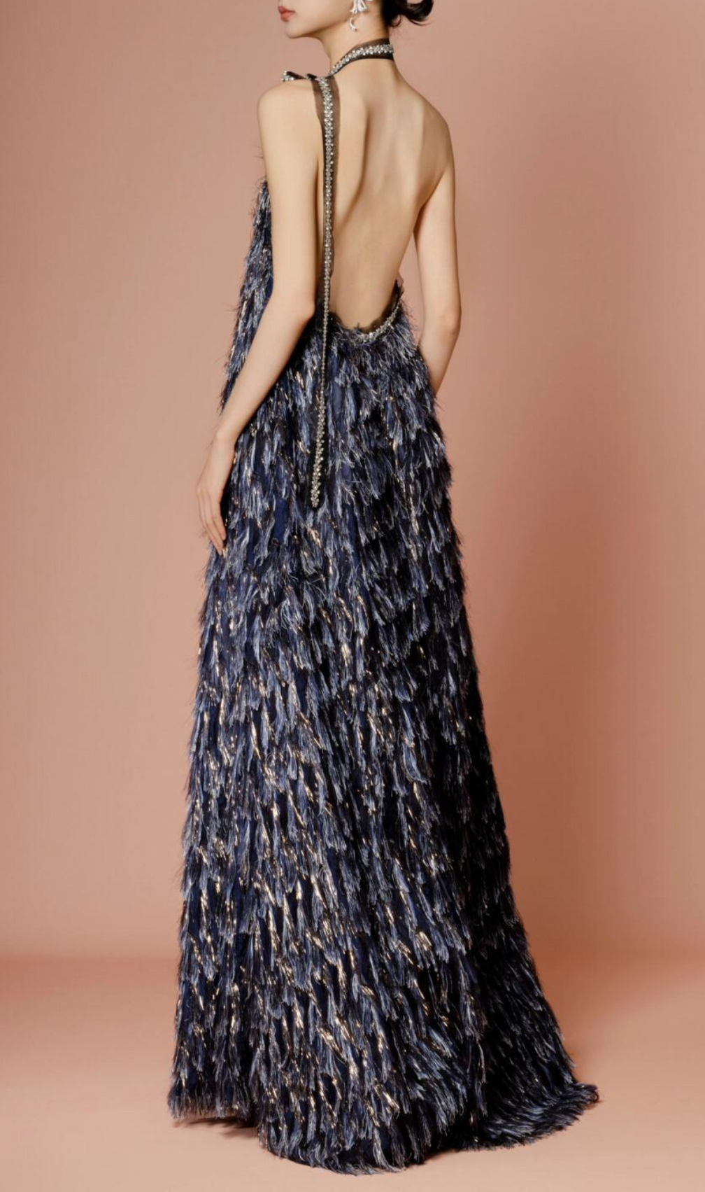 Gari Halter Backless Maxi Dress