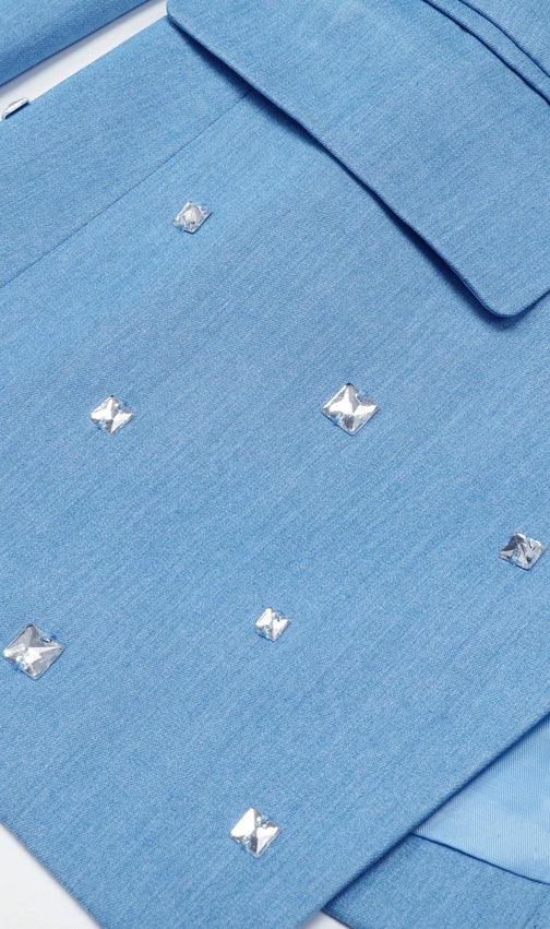 Kingsley Blue Diamante Blazer