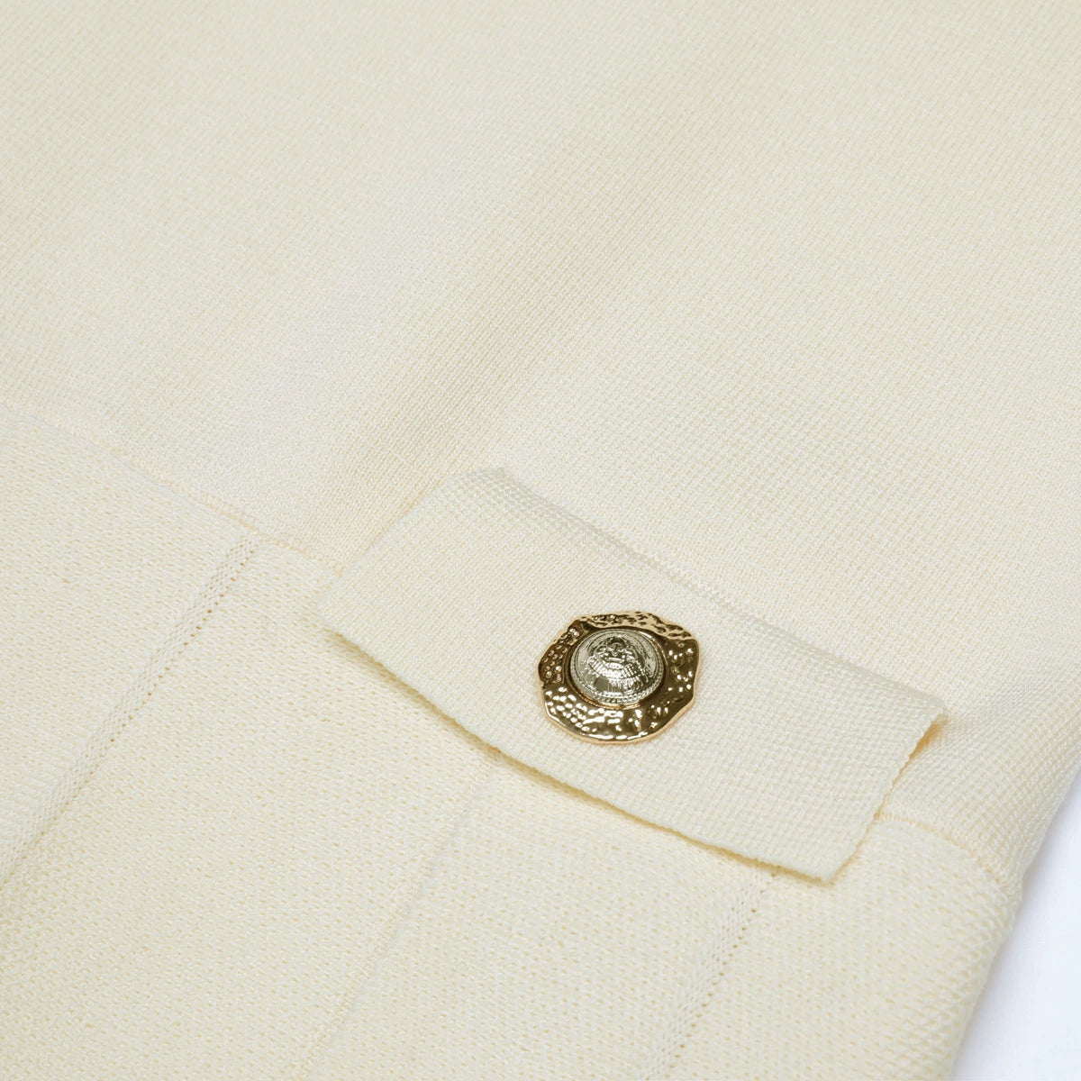 Kimiko Cream Sleeveless Knit Midi Dress