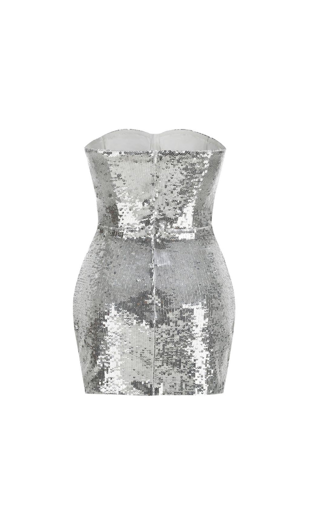 Keyanna Dazzling Silver Sequin Strapless Mini Dress - Your Ultimate Party Glam