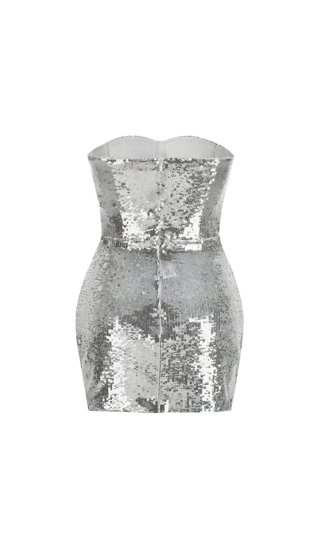Keyanna Dazzling Silver Sequin Strapless Mini Dress - Your Ultimate Party Glam