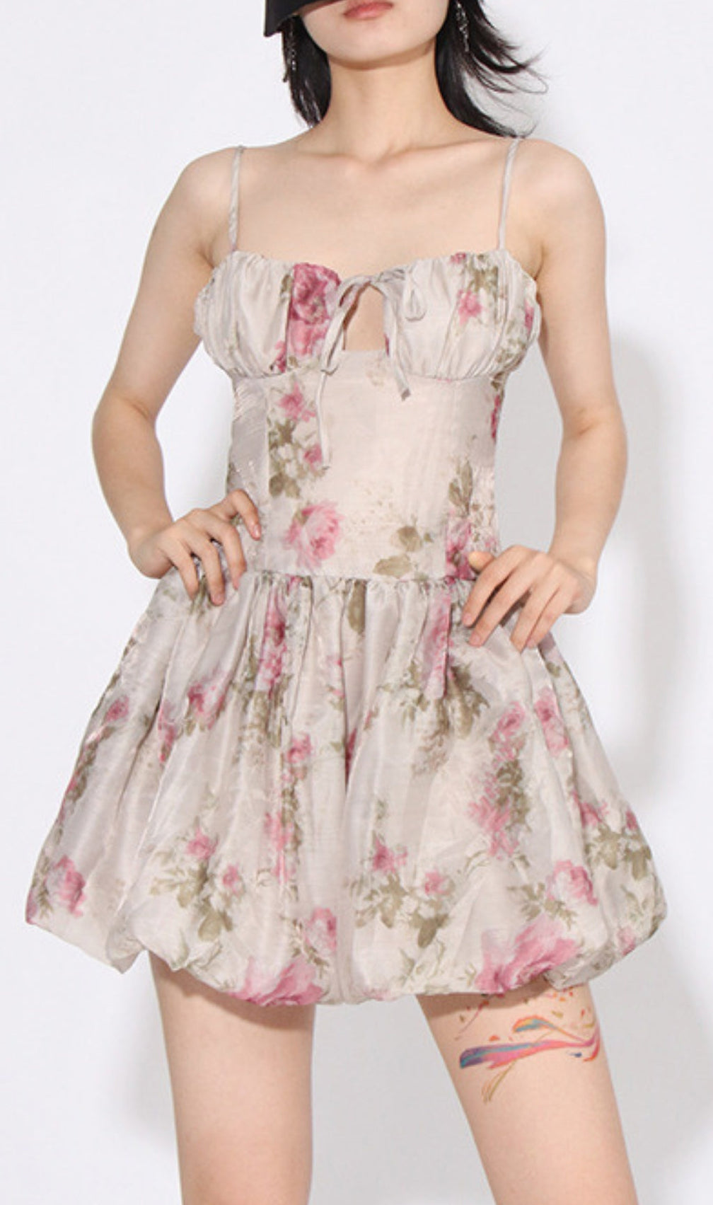 Astrape Floral Printed Mini Dress