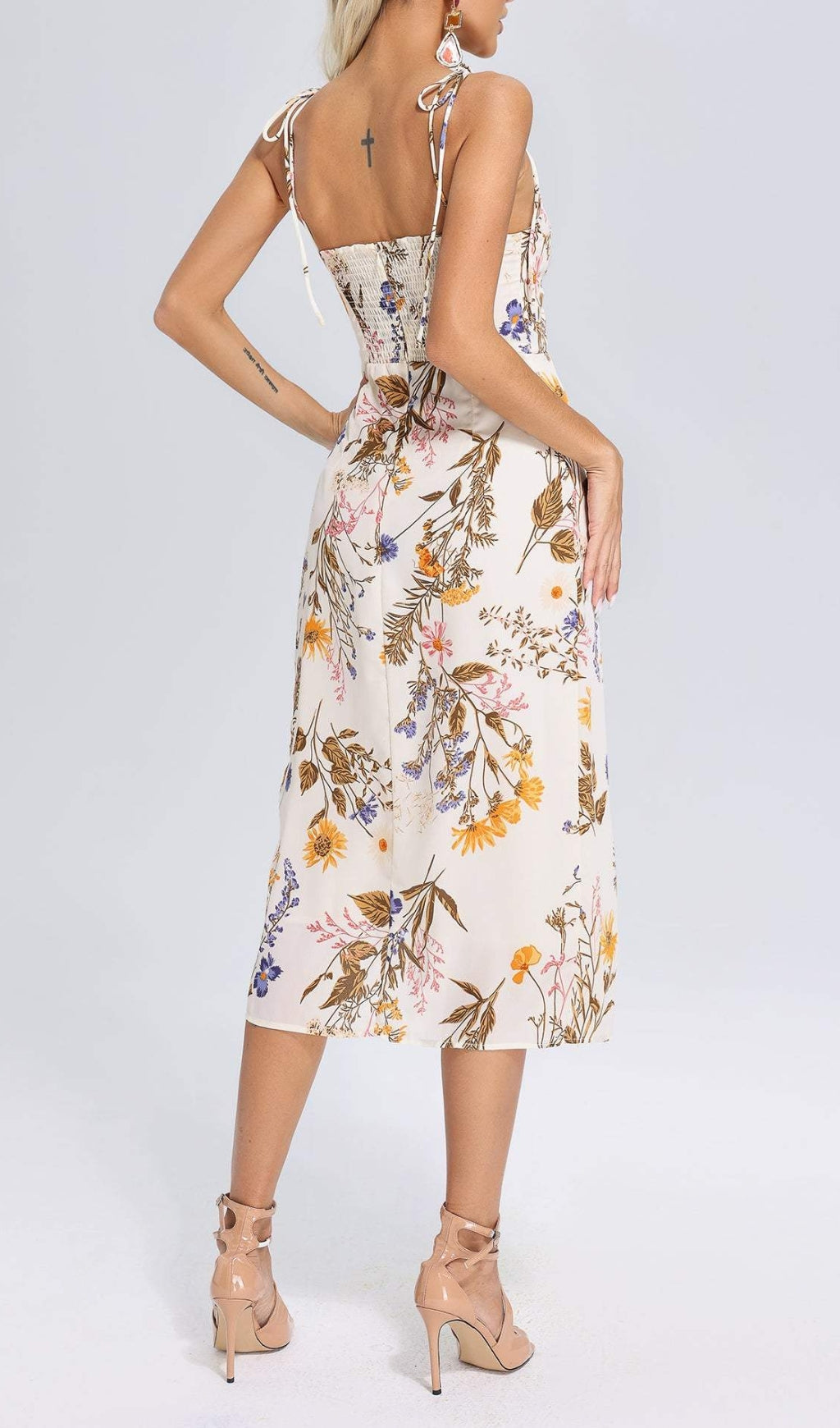 Analía Floral Printed Midi Dress