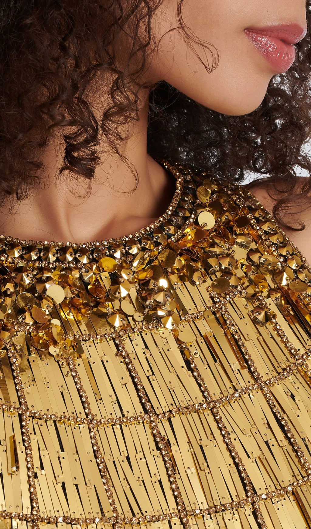 Sequin Bandage Mini Dress In Black