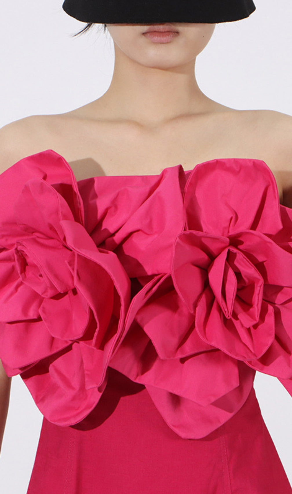 Eirian Pink Flower Midi Dress