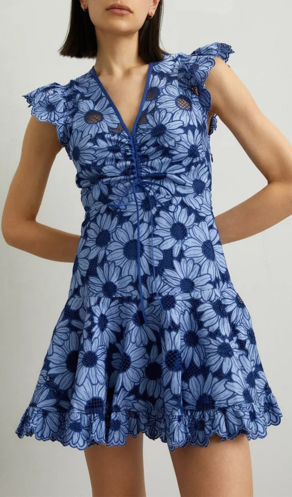 Annis Flower Printed Mini Dress