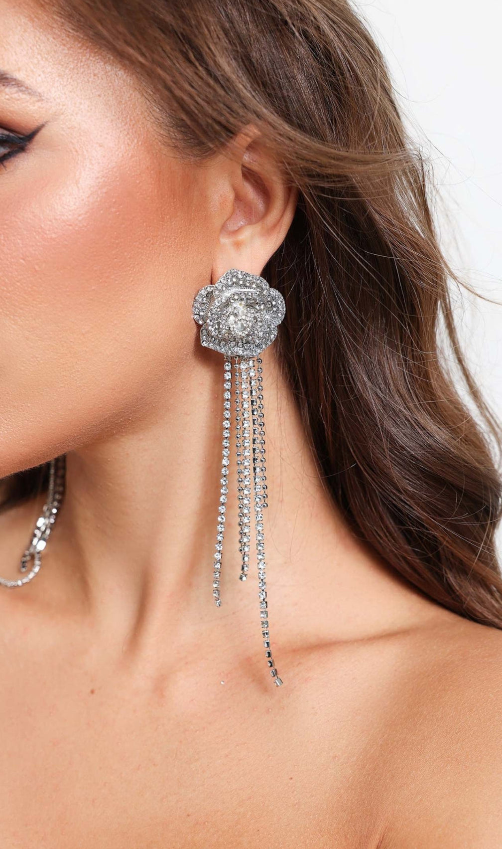 Arabelle Rose Tassel Earrings