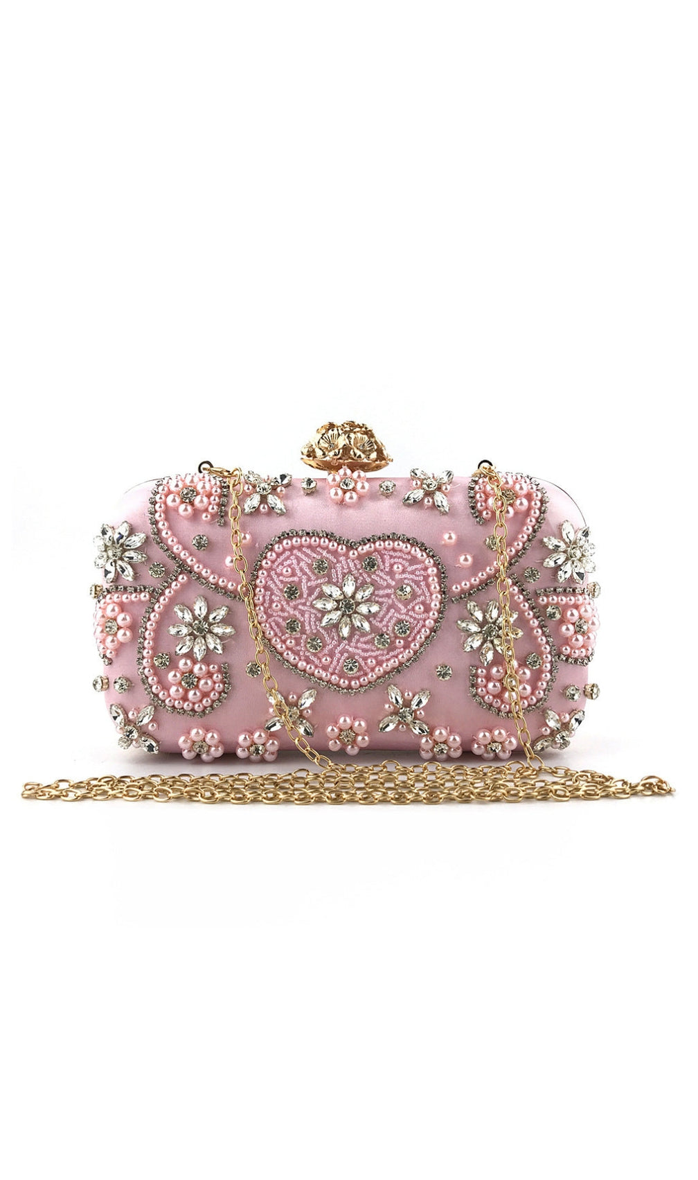 Anaya Beaded Diamonds Clutch