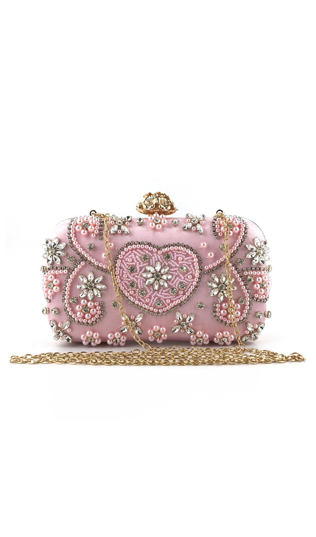 Anaya Beaded Diamonds Clutch