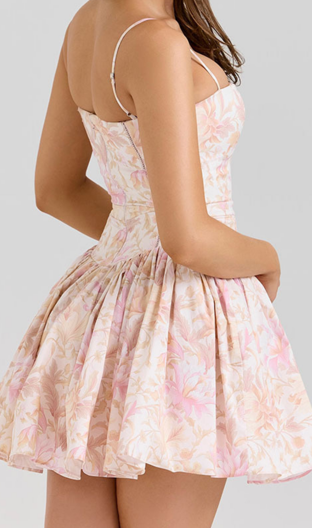 Haruyo Strappy Printed Mini Dress