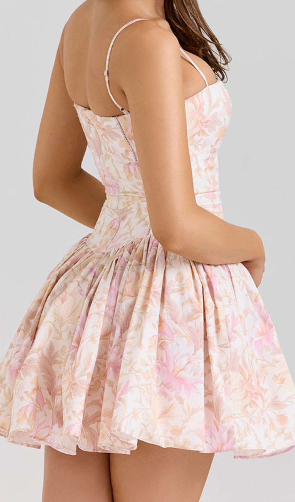 Haruyo Strappy Printed Mini Dress