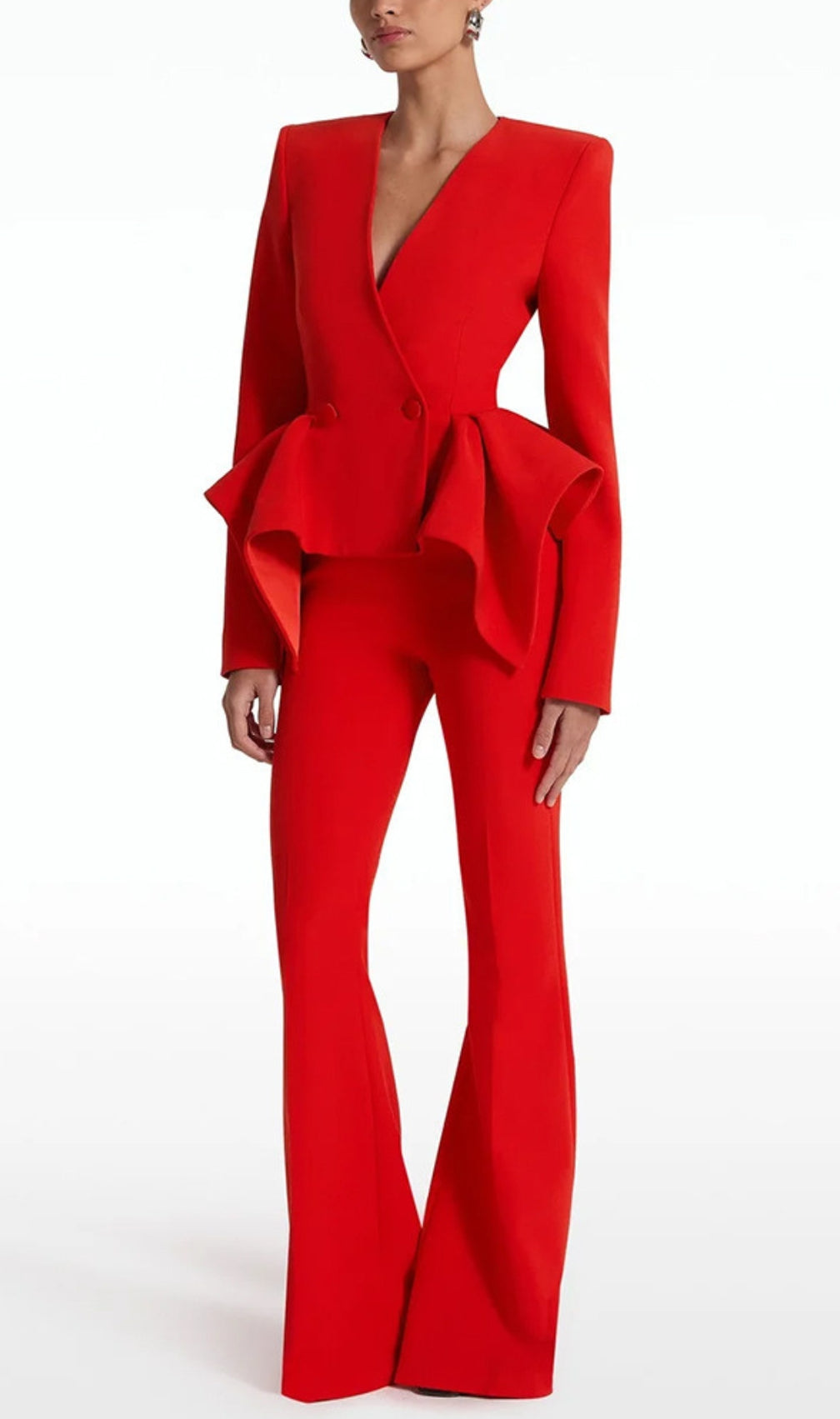 Dagna Red Jacket & Pants Set