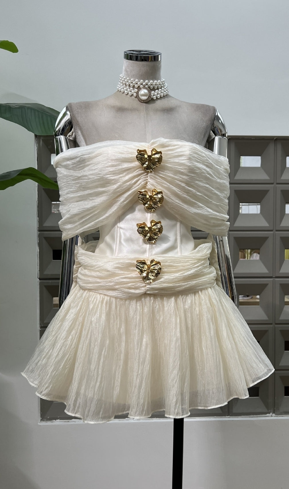 Eirwen Off-Shoulder Mini Dress