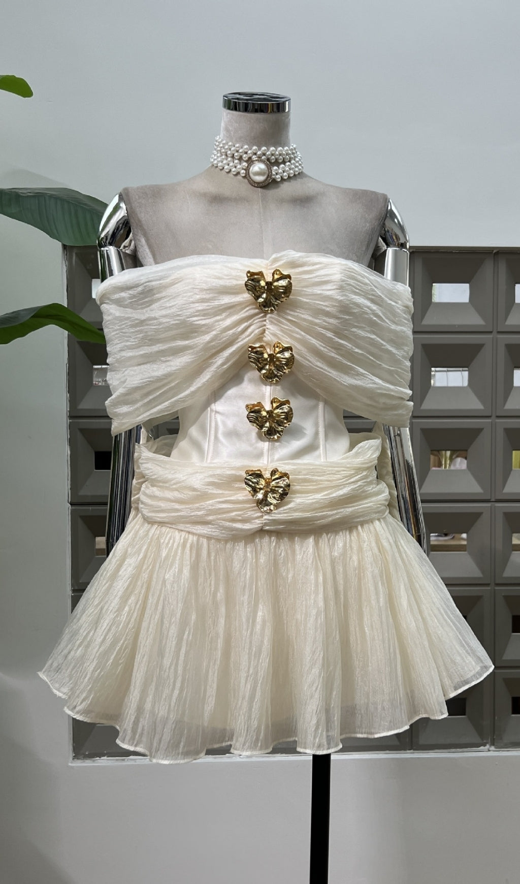 Eirwen Off-Shoulder Mini Dress