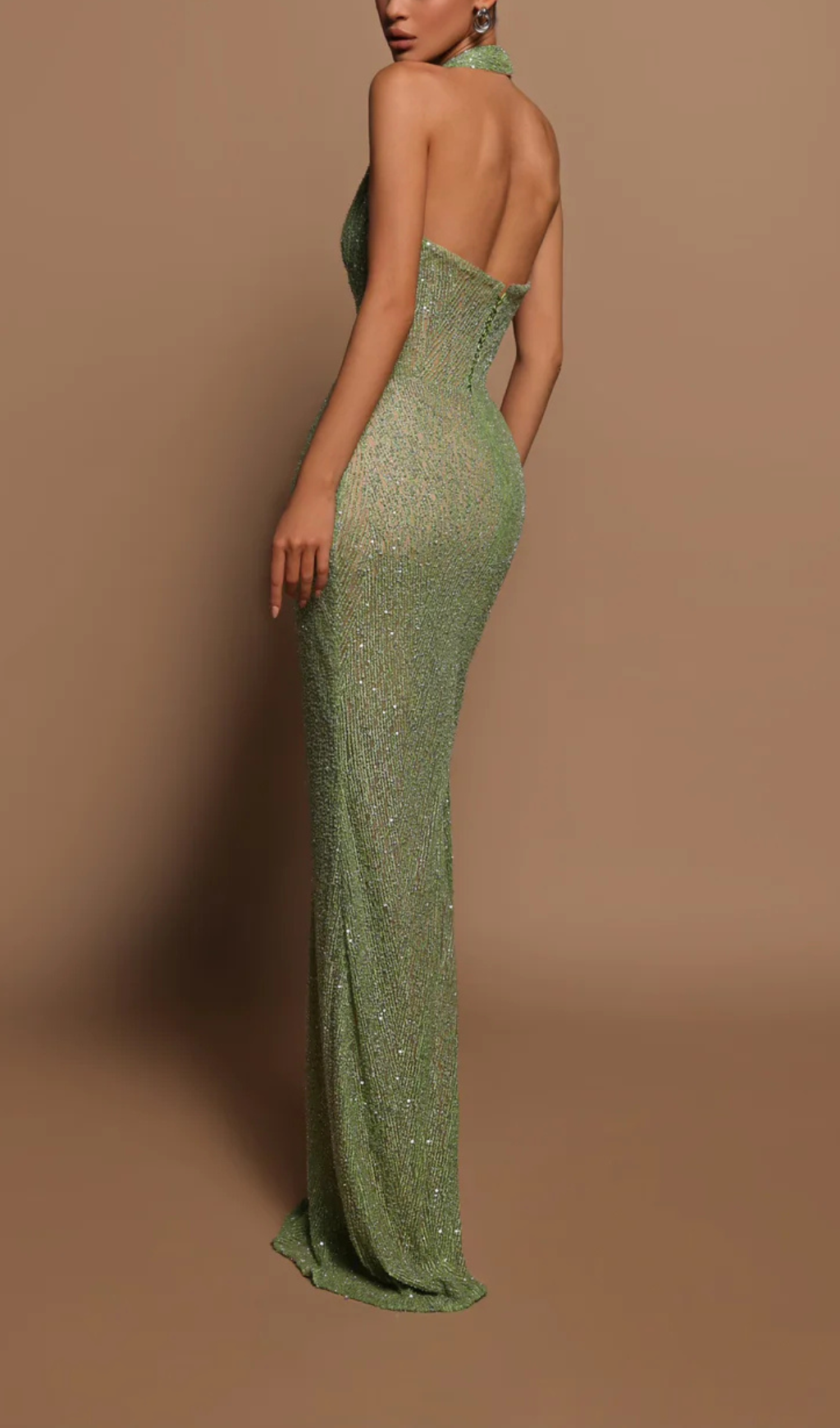 Abbatha Corset Sequin Gown