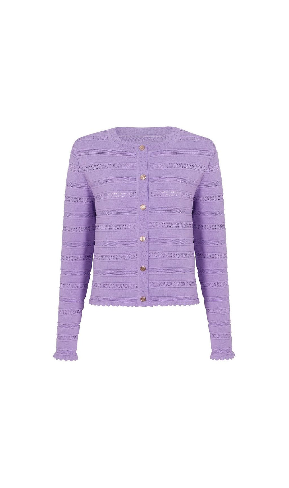 Kinsey Luxe Lavender Knit Cardigan & Midi Dress Set