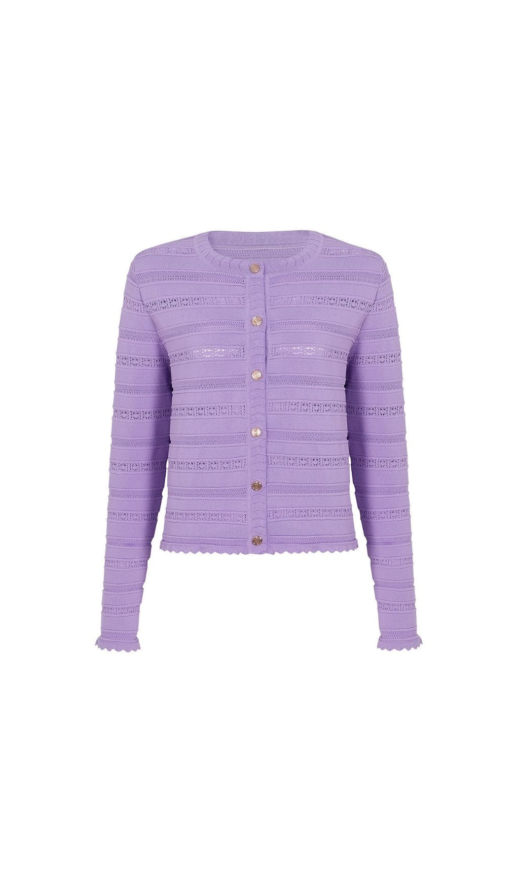Kinsey Luxe Lavender Knit Cardigan & Midi Dress Set