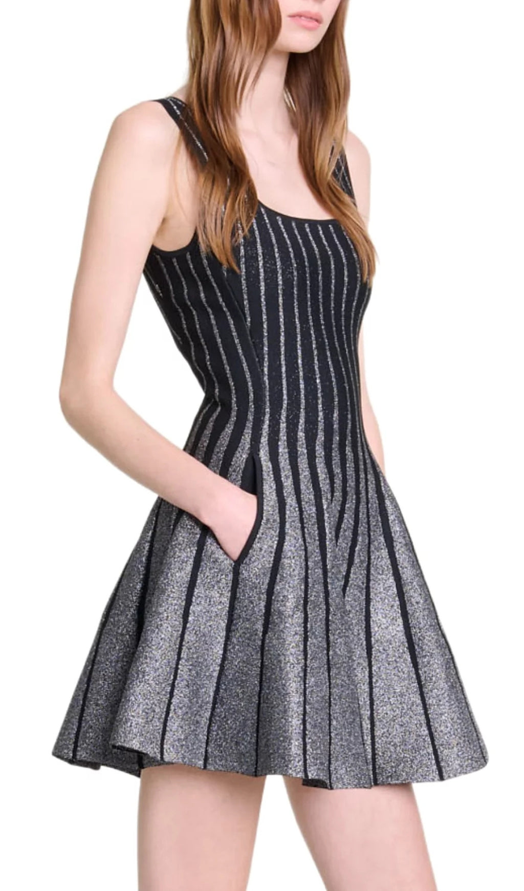 Russella Glitter Stripe Dress