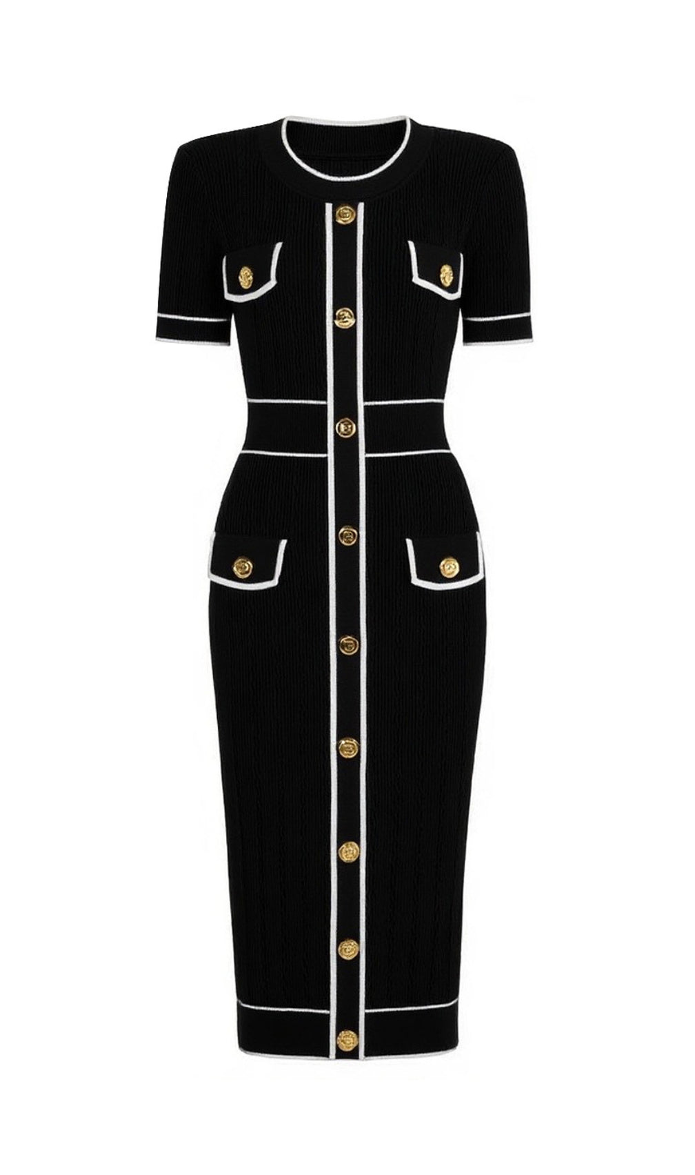 Gretel Button Knit Midi Dress