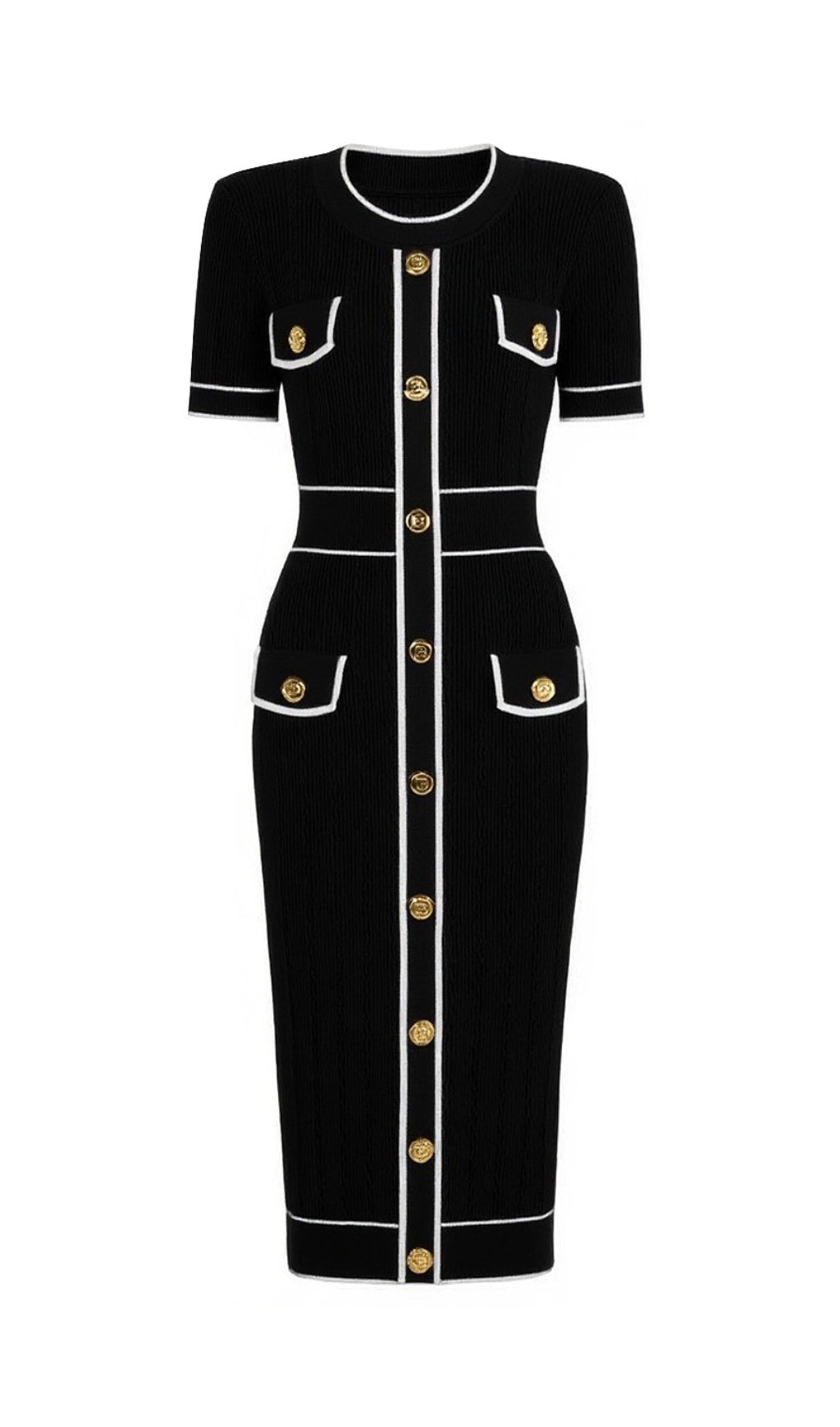 Gretel Button Knit Midi Dress