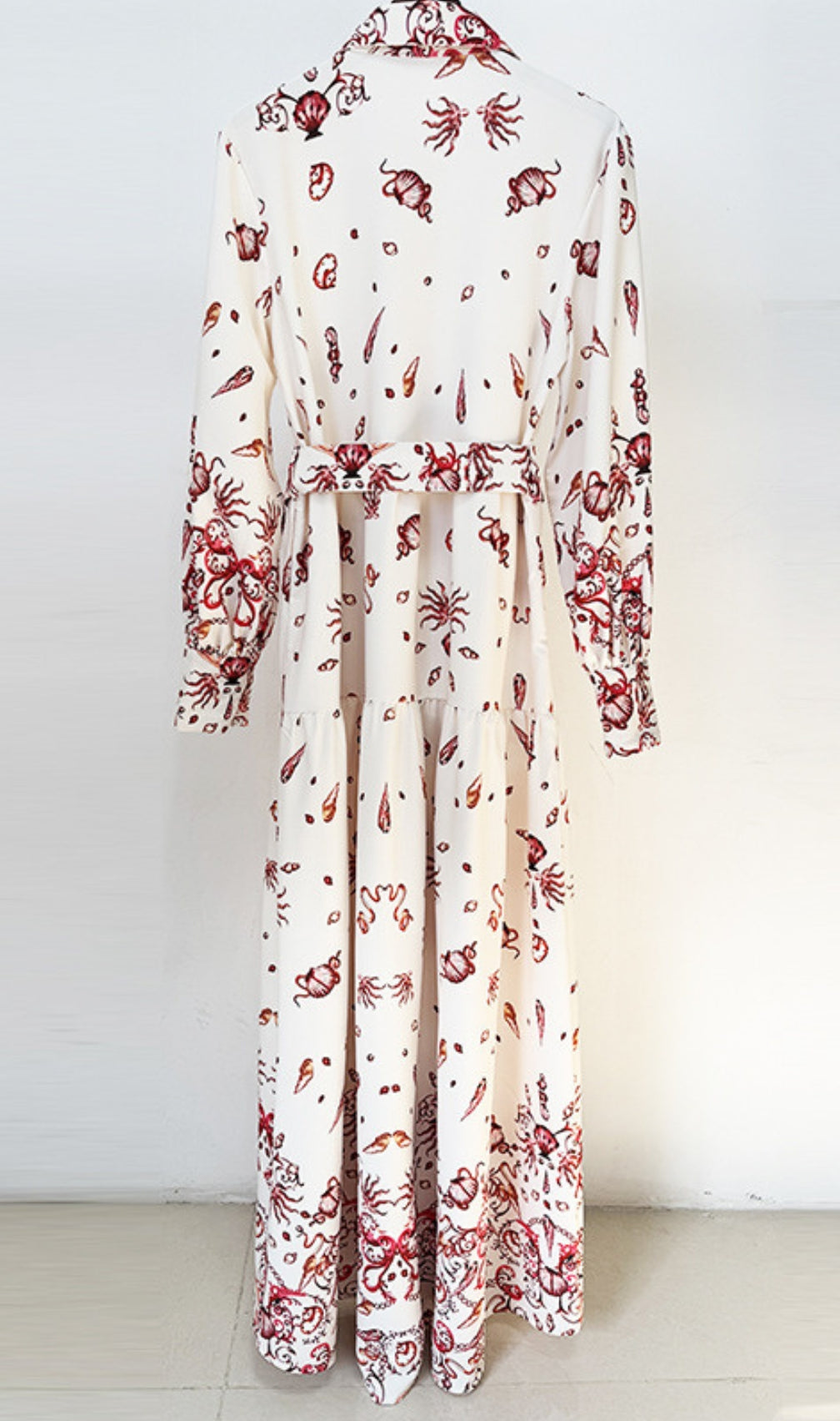 Dreux Long Sleeve Printed Maxi Dress