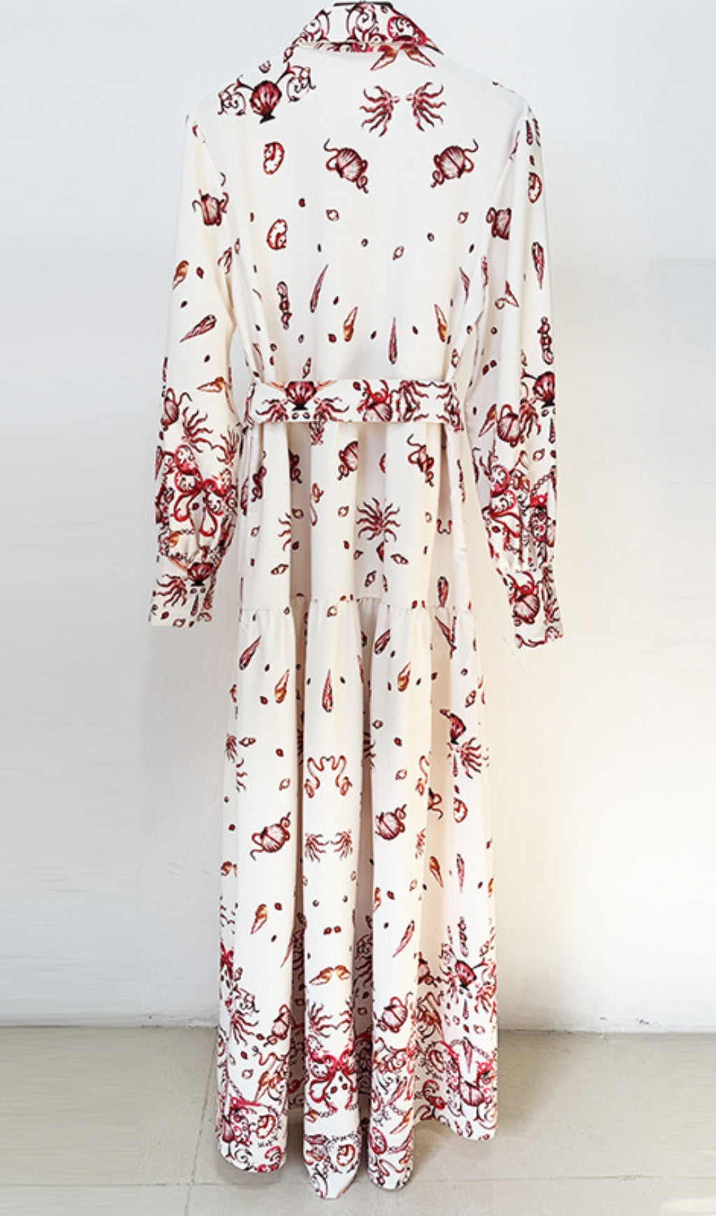 Dreux Long Sleeve Printed Maxi Dress