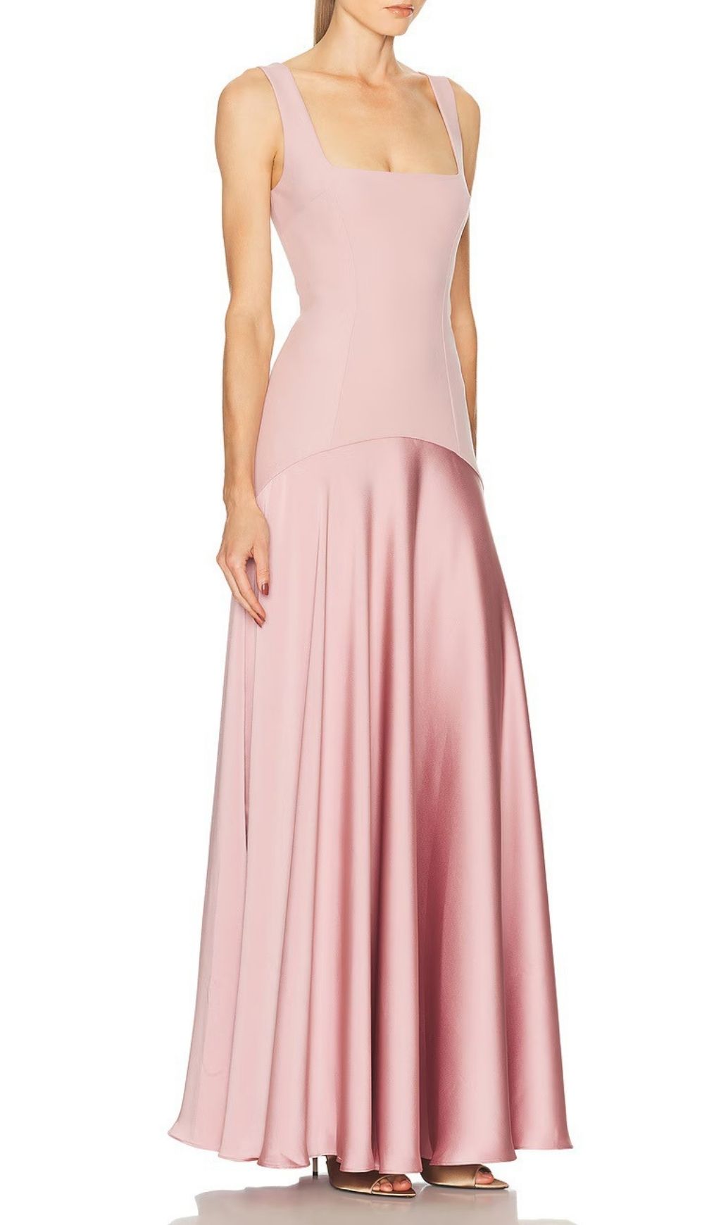 Kenya Elegant Square Neck Maxi Dress | Women's Flowy Gown