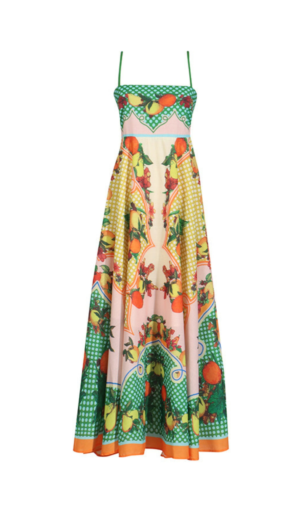 Deanna Strappy Printed Maxi Dress