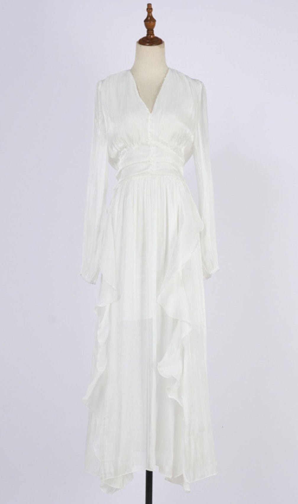 Ginger V-Neck Long Sleeve Maxi Dress