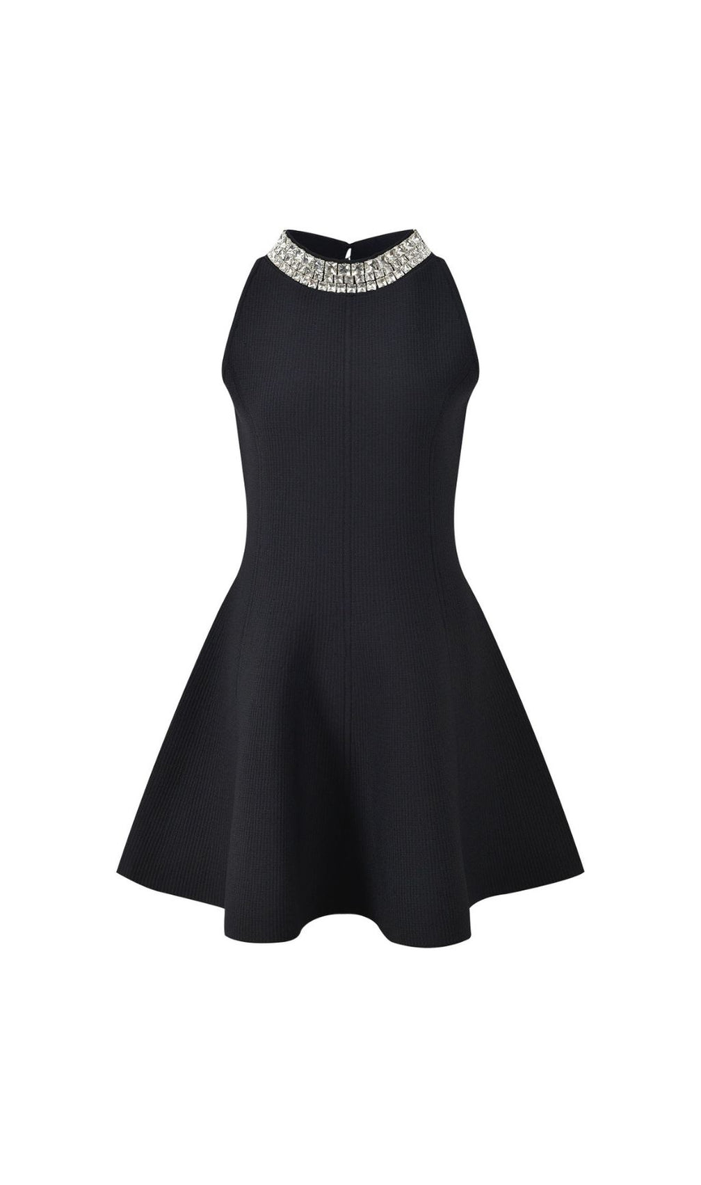 Glamorous Rhinestone Collar Fit & Flare Mini Dress - The Perfect LBD